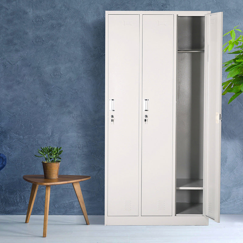 Scharnierende garderobe kast eigentijdse metalen garderobe armoire voor slaapkamer