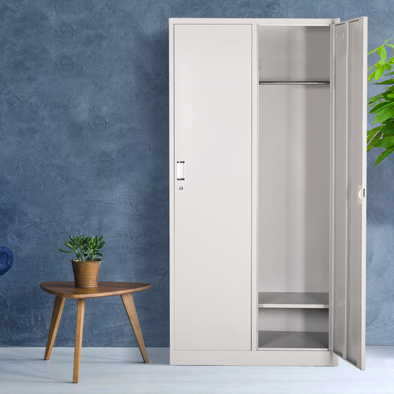 Scharnierende garderobe kast eigentijdse metalen garderobe armoire voor slaapkamer