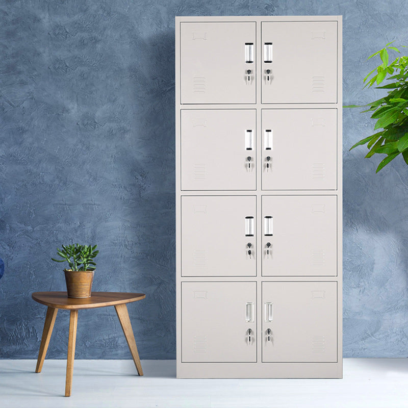 Scharnierende garderobe kast eigentijdse metalen garderobe armoire voor slaapkamer