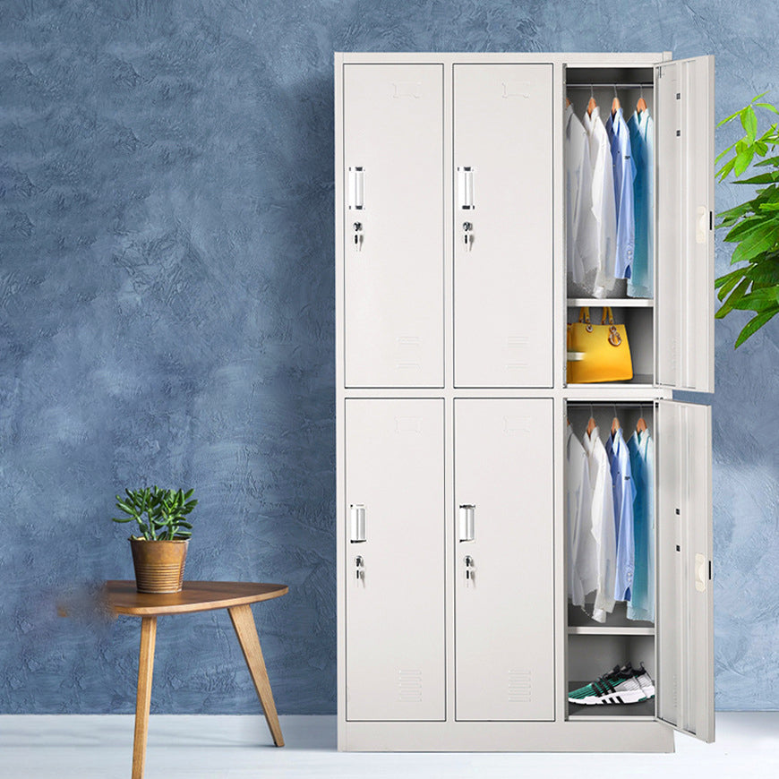 Scharnierende garderobe kast eigentijdse metalen garderobe armoire voor slaapkamer