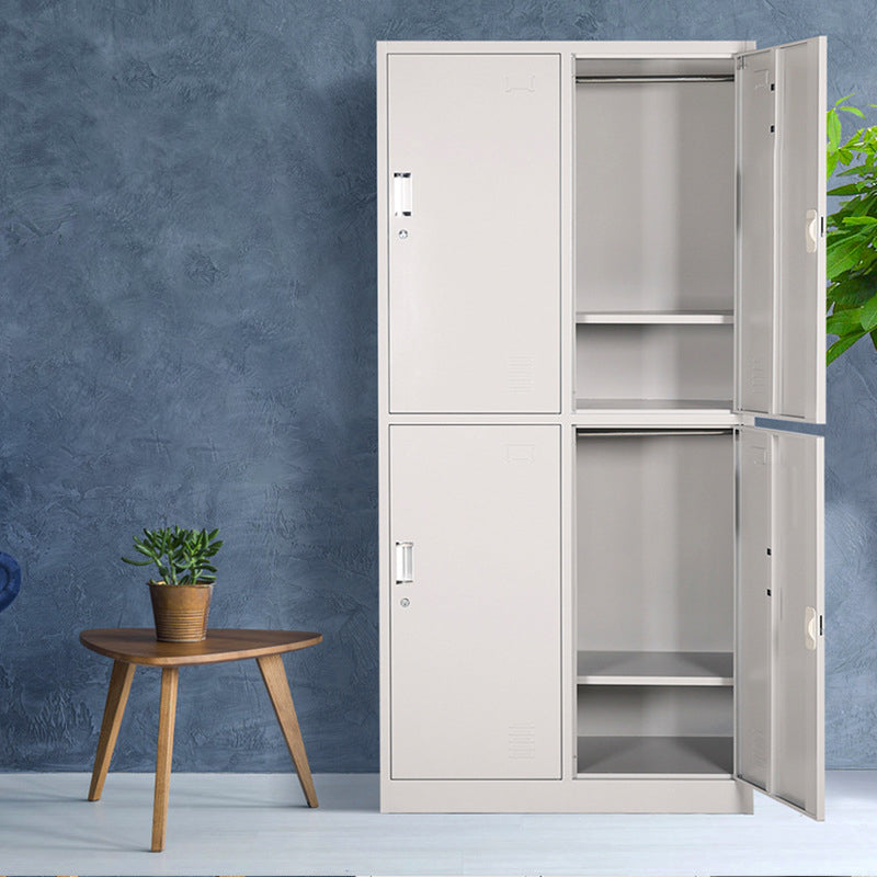 Scharnierende garderobe kast eigentijdse metalen garderobe armoire voor slaapkamer