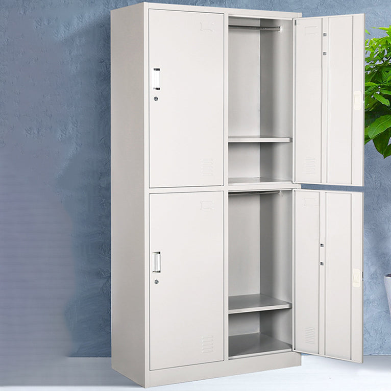 Scharnierende garderobe kast eigentijdse metalen garderobe armoire voor slaapkamer