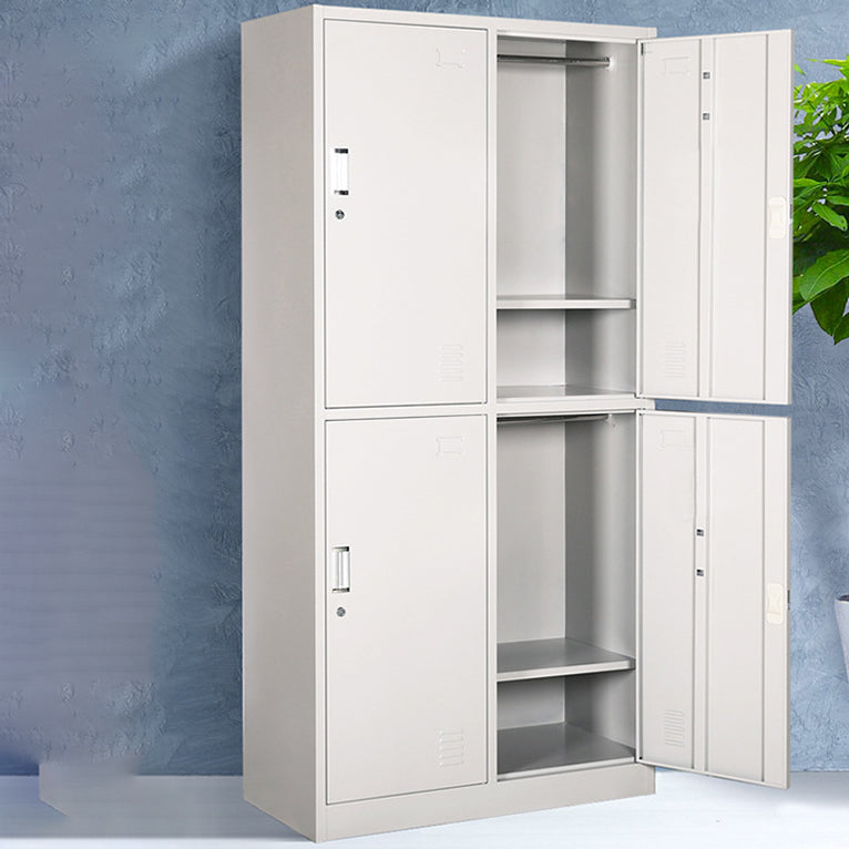 Scharnierende garderobe kast eigentijdse metalen garderobe armoire voor slaapkamer