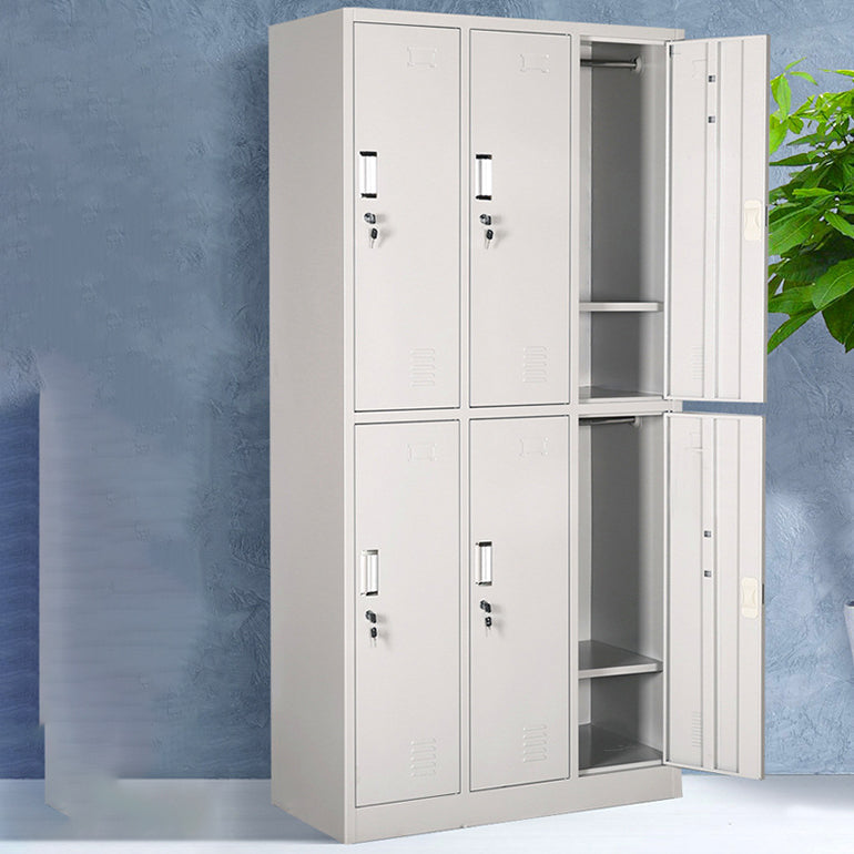 Scharnierende garderobe kast eigentijdse metalen garderobe armoire voor slaapkamer