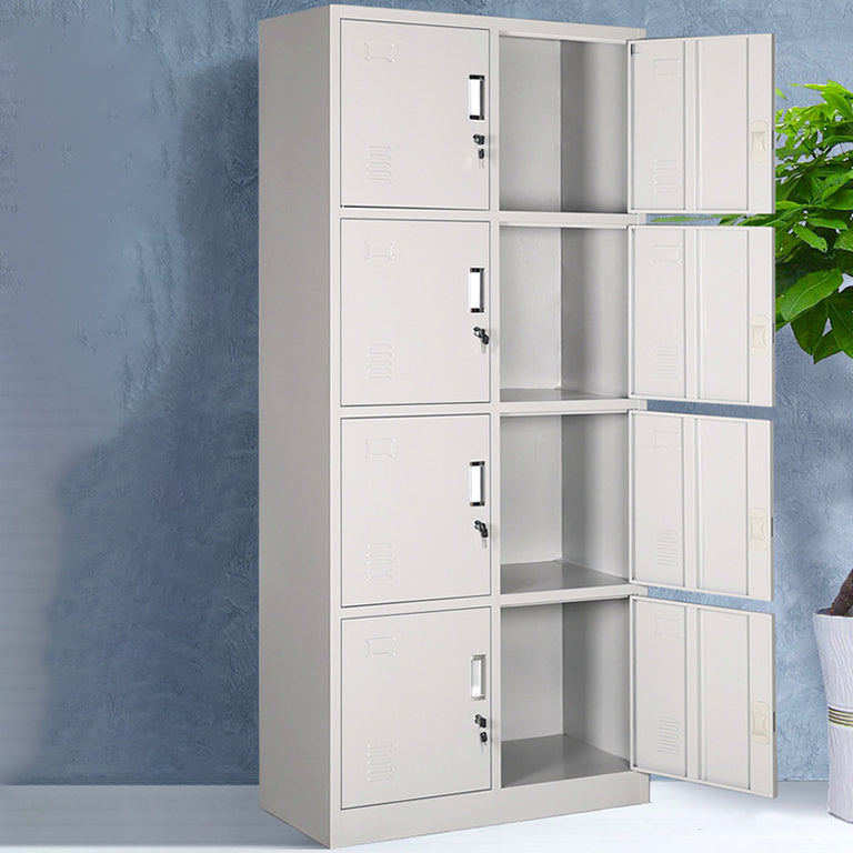 Scharnierende garderobe kast eigentijdse metalen garderobe armoire voor slaapkamer