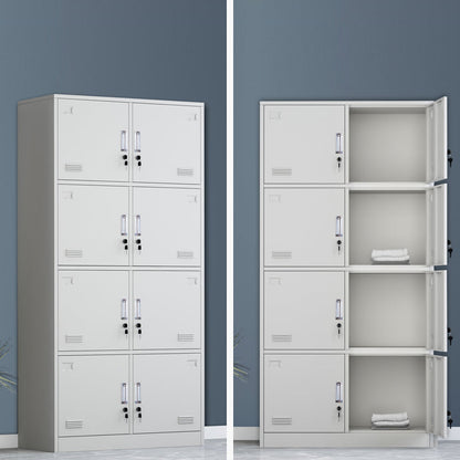 Metal Hinged Wardrobe Armoire Contemporary Wardrobe Cabinet for Home