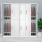 Metal Wardrobe Cabinet Contemporary Hinged Wardrobe Closet for Home Clearhalo 'Armoires & Wardrobes' 'armoires_wardrobes' 'Bedroom Furniture' 'furn' 'furn_armoires_wardrobes' 'Furniture' 5633409