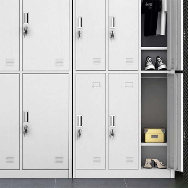 Metal Wardrobe Cabinet Contemporary Hinged Wardrobe Closet for Home Clearhalo 'Armoires & Wardrobes' 'armoires_wardrobes' 'Bedroom Furniture' 'furn' 'furn_armoires_wardrobes' 'Furniture' 5633420