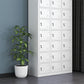 Metal Wardrobe Cabinet Contemporary Hinged Wardrobe Closet for Home Clearhalo 'Armoires & Wardrobes' 'armoires_wardrobes' 'Bedroom Furniture' 'furn' 'furn_armoires_wardrobes' 'Furniture' 5633421