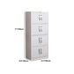 Hinged Metal Wardrobe Armoire Contemporary Grey Wardrobe Cabinet Clearhalo 'Armoires & Wardrobes' 'armoires_wardrobes' 'Bedroom Furniture' 'furn' 'furn_armoires_wardrobes' 'Furniture' 5633482