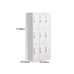 Hinged Metal Wardrobe Armoire Contemporary Grey Wardrobe Cabinet Clearhalo 'Armoires & Wardrobes' 'armoires_wardrobes' 'Bedroom Furniture' 'furn' 'furn_armoires_wardrobes' 'Furniture' 5633483