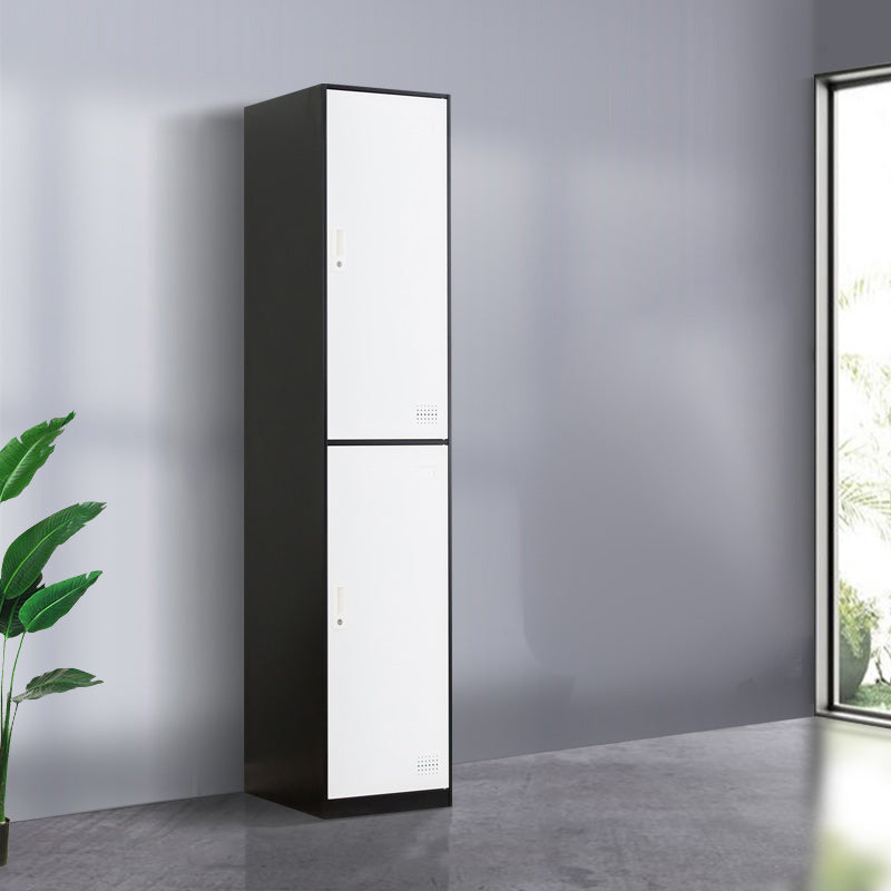 Scharnierende metalen garderobe armoire met slot eigentijdse garderobe -kast