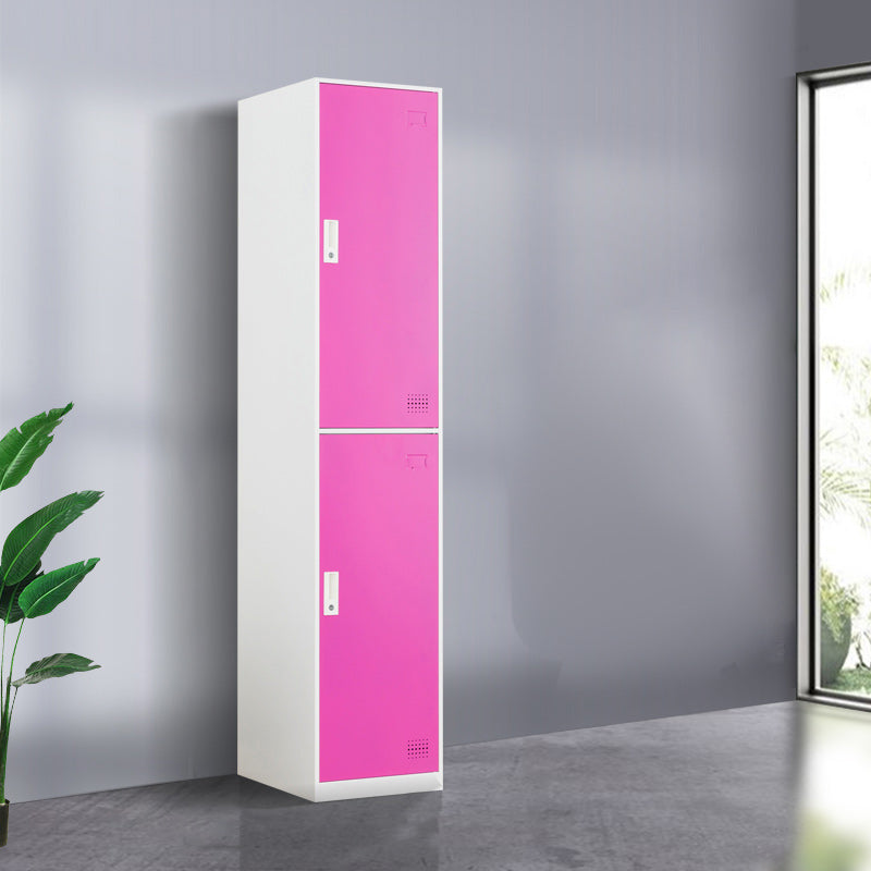 Scharnierende metalen garderobe armoire met slot eigentijdse garderobe -kast