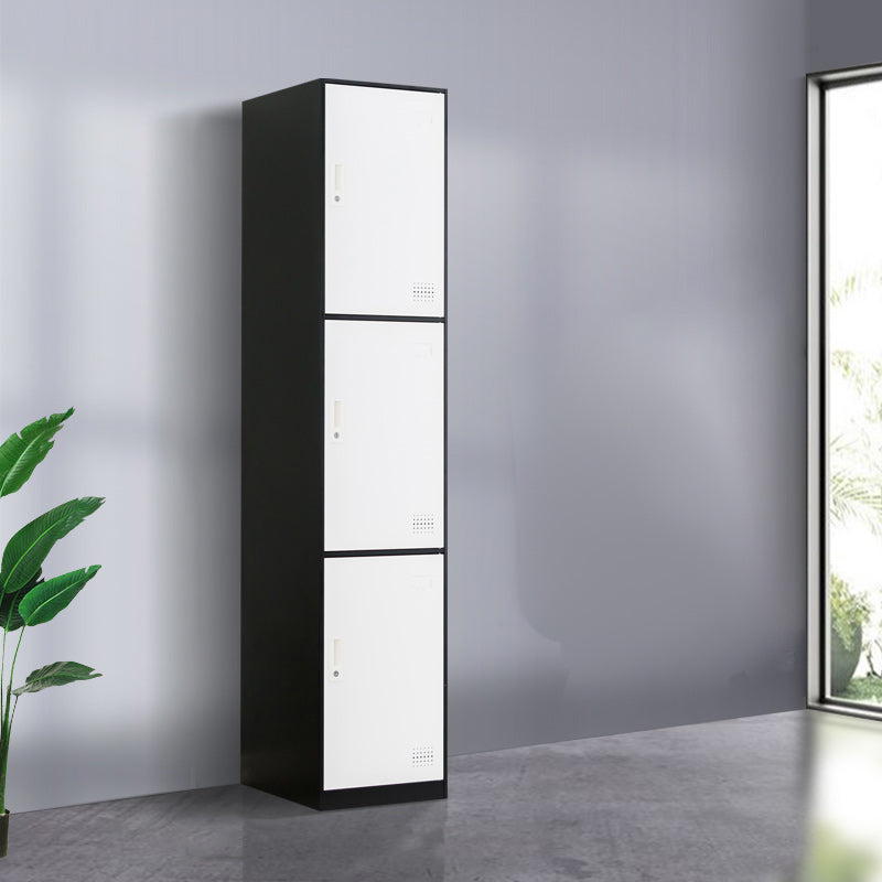 Scharnierende metalen garderobe armoire met slot eigentijdse garderobe -kast