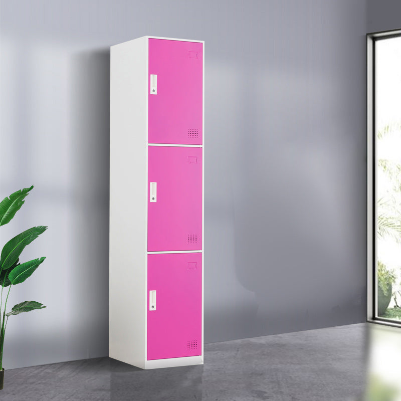 Scharnierende metalen garderobe armoire met slot eigentijdse garderobe -kast