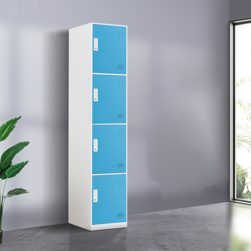 Scharnierende metalen garderobe armoire met slot eigentijdse garderobe -kast