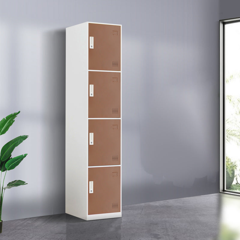 Scharnierende metalen garderobe armoire met slot eigentijdse garderobe -kast
