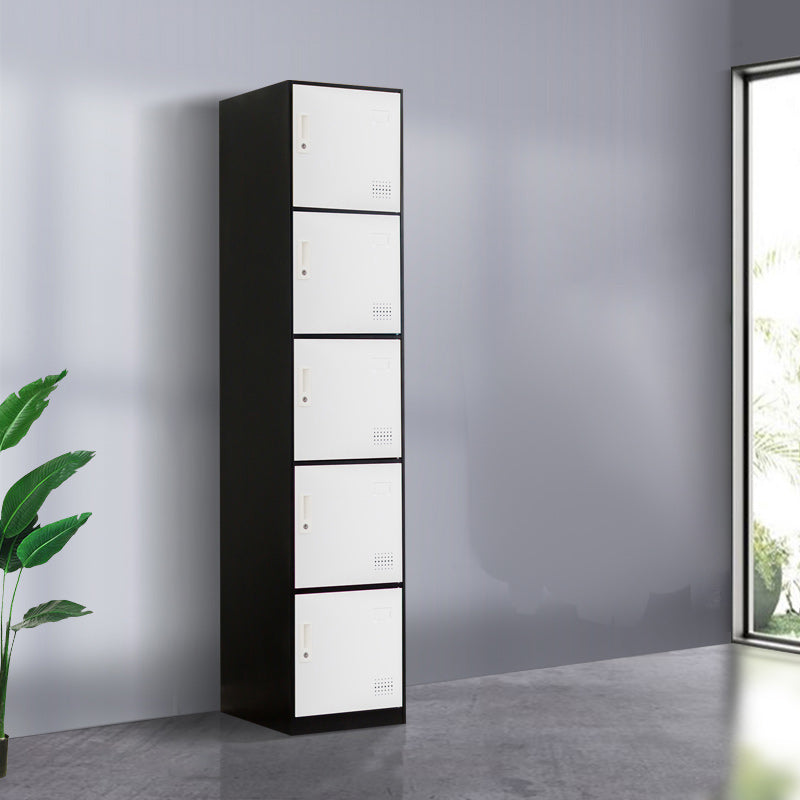 Scharnierende metalen garderobe armoire met slot eigentijdse garderobe -kast