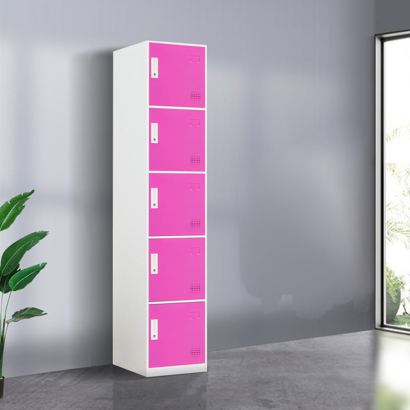 Scharnierende metalen garderobe armoire met slot eigentijdse garderobe -kast