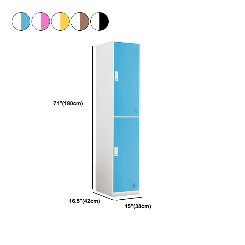 Scharnierende metalen garderobe armoire met slot eigentijdse garderobe -kast