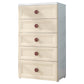 Contemporary Style Non-Hanging Armoire Plastic Home Storage Cabinet 24"L x 16"W x 42"H Khaki 5 Clearhalo 'Armoires & Wardrobes' 'armoires_wardrobes' 'Bedroom Furniture' 'furn' 'furn_armoires_wardrobes' 'Furniture' 5633545