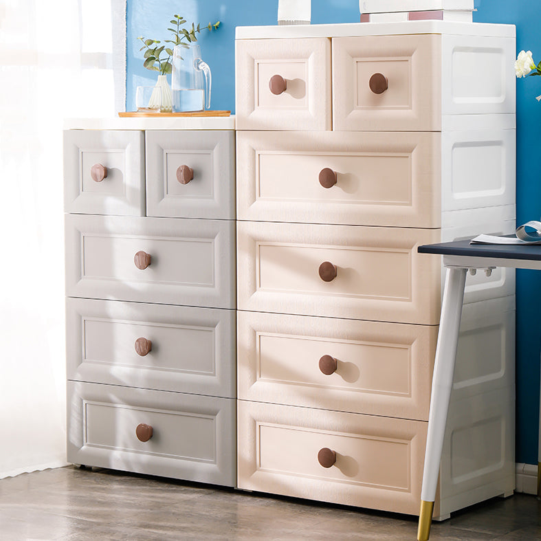 Contemporary Style Non-Hanging Armoire Plastic Home Storage Cabinet Clearhalo 'Armoires & Wardrobes' 'armoires_wardrobes' 'Bedroom Furniture' 'furn' 'furn_armoires_wardrobes' 'Furniture' 5633549