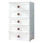 Contemporary Style Non-Hanging Armoire Plastic Home Storage Cabinet 24"L x 16"W x 39"H White 5 Clearhalo 'Armoires & Wardrobes' 'armoires_wardrobes' 'Bedroom Furniture' 'furn' 'furn_armoires_wardrobes' 'Furniture' 5633554