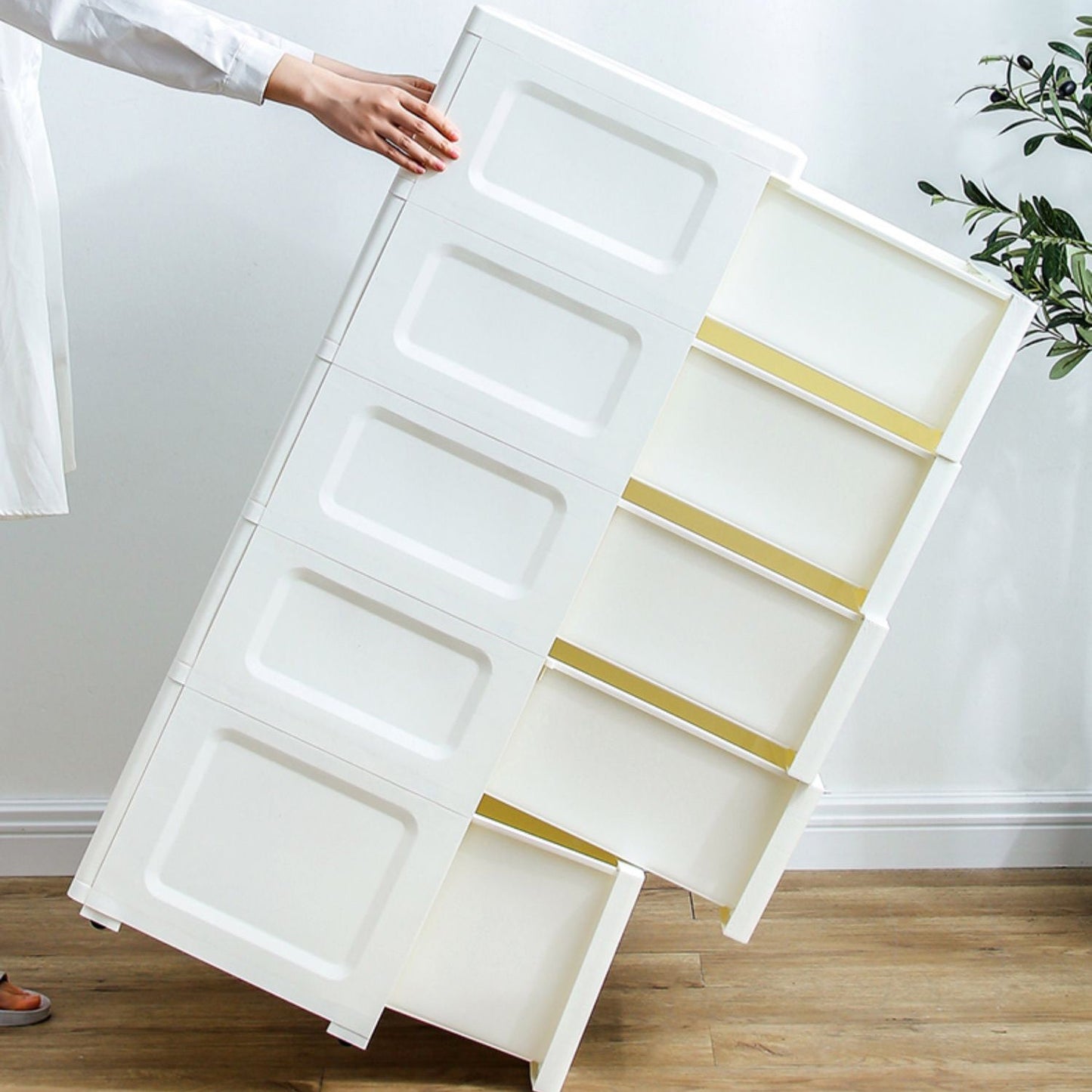 Contemporary Style Non-Hanging Armoire Plastic Home Storage Cabinet Clearhalo 'Armoires & Wardrobes' 'armoires_wardrobes' 'Bedroom Furniture' 'furn' 'furn_armoires_wardrobes' 'Furniture' 5633558