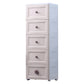 Contemporary Style Non-Hanging Armoire Plastic Home Storage Cabinet 16"L x 12"W x 49"H Khaki 5 Clearhalo 'Armoires & Wardrobes' 'armoires_wardrobes' 'Bedroom Furniture' 'furn' 'furn_armoires_wardrobes' 'Furniture' 5633570