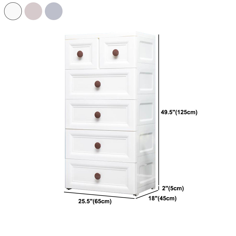 Contemporary Style Non-Hanging Armoire Plastic Home Storage Cabinet Clearhalo 'Armoires & Wardrobes' 'armoires_wardrobes' 'Bedroom Furniture' 'furn' 'furn_armoires_wardrobes' 'Furniture' 5633576