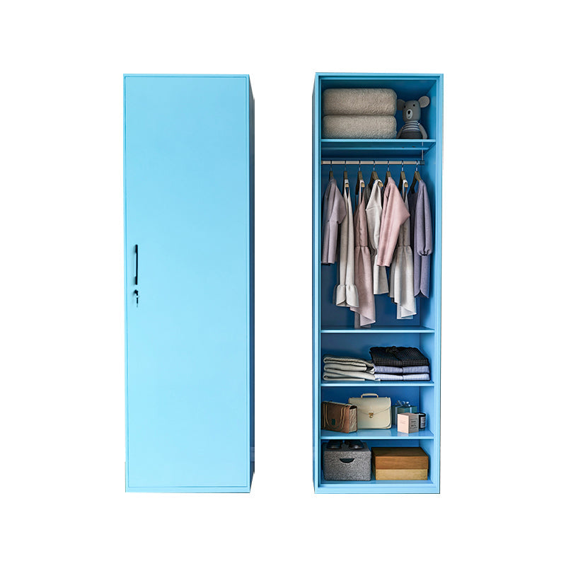 Modern Style Wardrobe Armoire Steel Home Wardrobe with Shelves