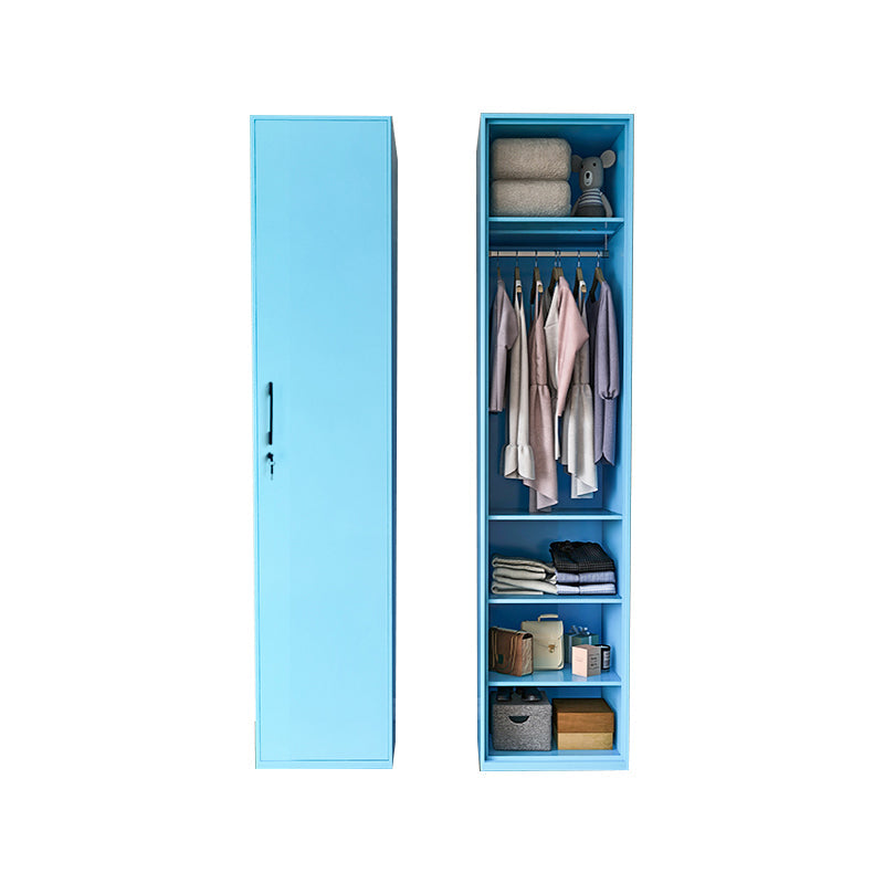 Modern Style Wardrobe Armoire Steel Home Wardrobe with Shelves