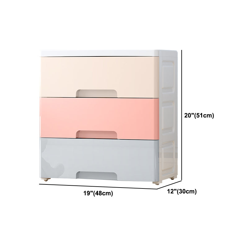 Hedendaagse plastic opbergkast met lade niet-hangende paure