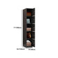 Metal Industrial Cabinet with Hinged Door Black Steel Storage Cabinet for Home Clearhalo 'Armoires & Wardrobes' 'armoires_wardrobes' 'Bedroom Furniture' 'furn' 'furn_armoires_wardrobes' 'Furniture' 5633810