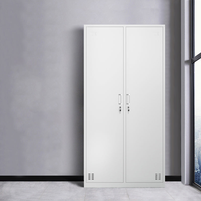 Metal Hinged Wardrobe Cabinet Contemporary Wardrobe Armoire for Home