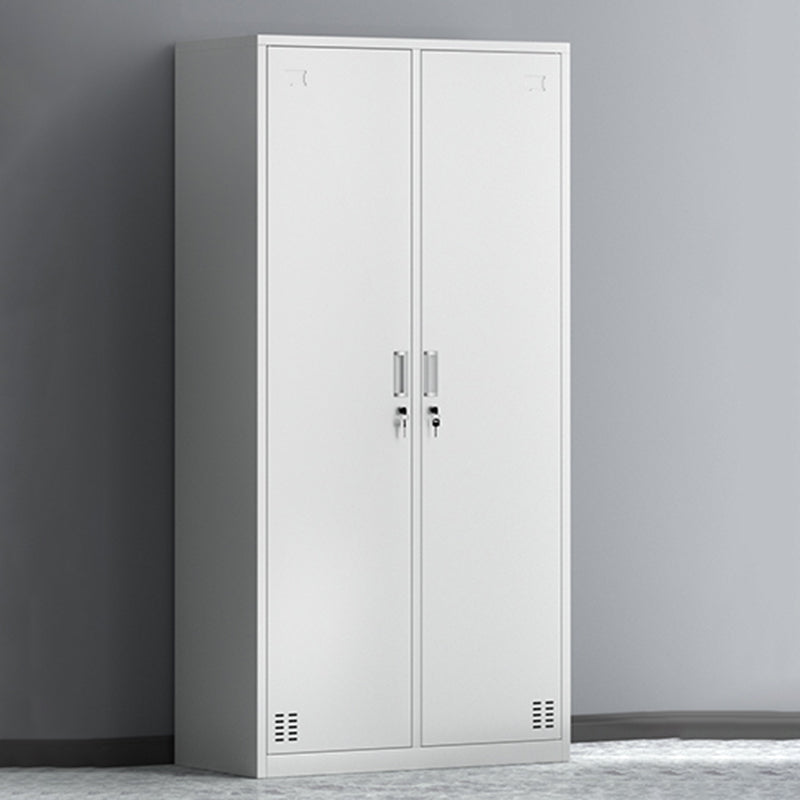 Metal Hinged Wardrobe Cabinet Contemporary Wardrobe Armoire for Home
