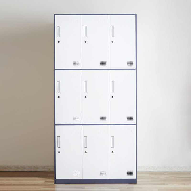 Metal Hinged Wardrobe Cabinet Contemporary Wardrobe Armoire for Home