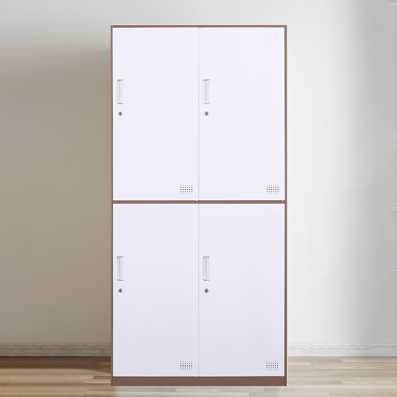 Metal Hinged Wardrobe Cabinet Contemporary Wardrobe Armoire for Home