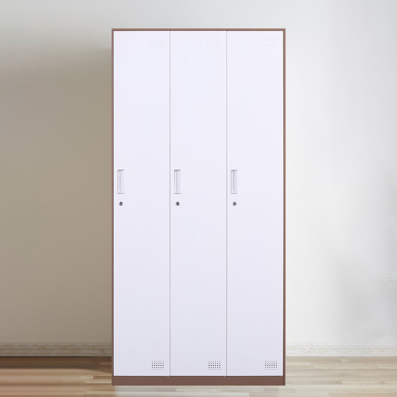 Metal Hinged Wardrobe Cabinet Contemporary Wardrobe Armoire for Home