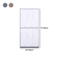 Metal Hinged Wardrobe Cabinet Contemporary Wardrobe Armoire for Home