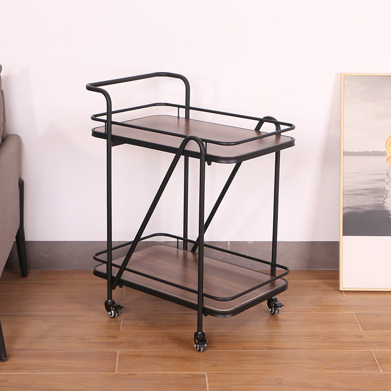 31.1"H Modern Rolling Prep Table Rectangular Metal Prep Table for Home Use