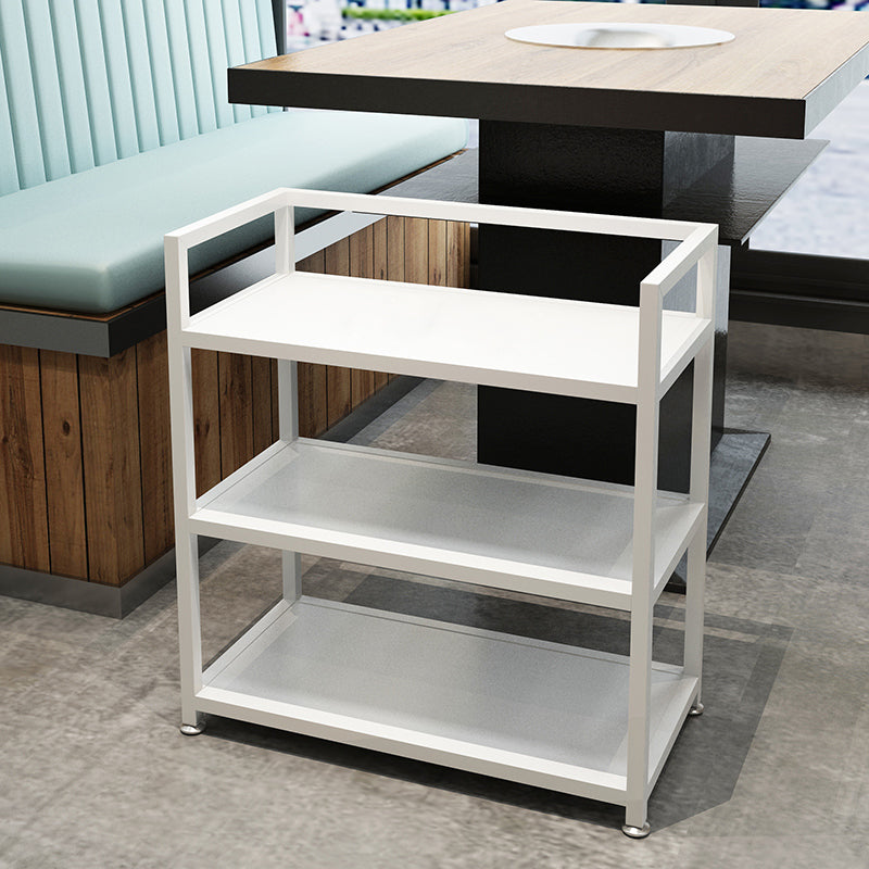 25.59"H Modern Portable Prep Table Metal Prep Table for Home Use White Clearhalo 'furn' 'furn_kitchen_islands_carts' 'Furniture' 'Kitchen & Dining Furniture' 'Kitchen Islands & Carts' 'kitchen_islands_carts' 5633896