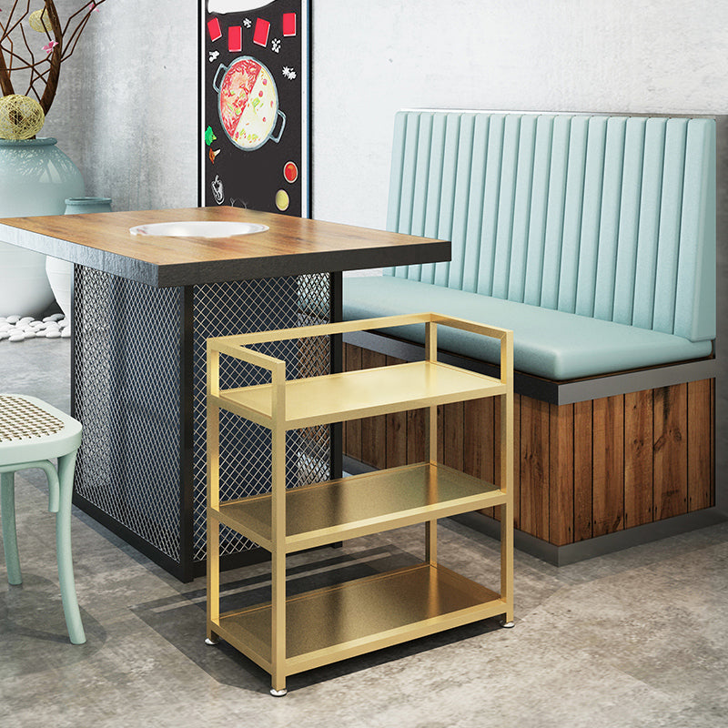 25.59"H Modern Portable Prep Table Metal Prep Table for Home Use Gold Clearhalo 'furn' 'furn_kitchen_islands_carts' 'Furniture' 'Kitchen & Dining Furniture' 'Kitchen Islands & Carts' 'kitchen_islands_carts' 5633898