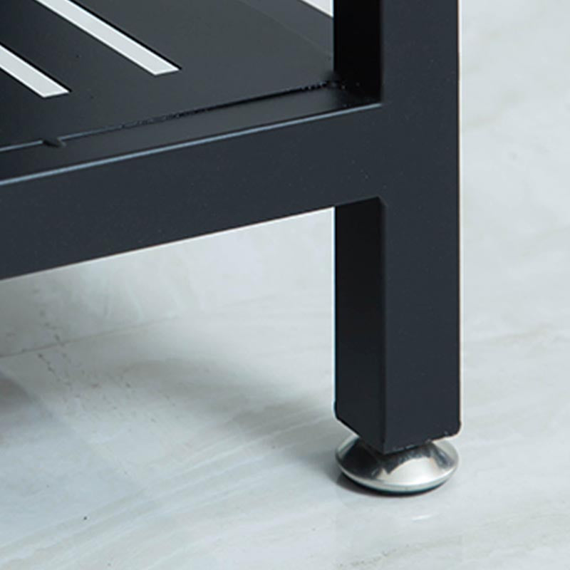 Industrial Stationary Kitchen Island table Metal Rectangular Kitchen Island Cart Clearhalo 'furn' 'furn_kitchen_islands_carts' 'Furniture' 'Kitchen & Dining Furniture' 'Kitchen Islands & Carts' 'kitchen_islands_carts' 5634006