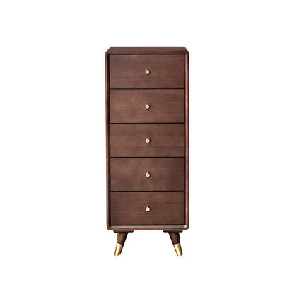 Vertikale Holzkiste moderne Schlafzimmerlagerstruhe mit 4/5 Schubladen