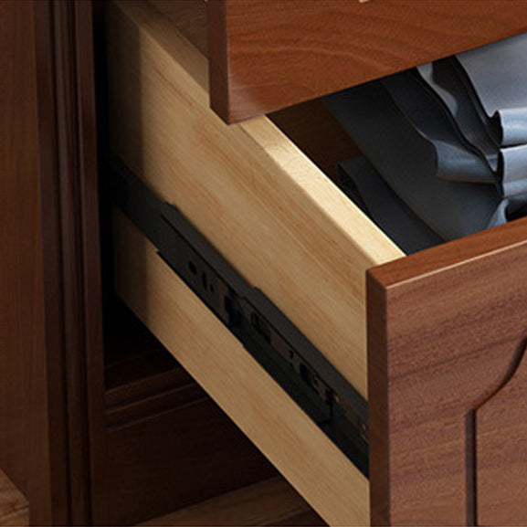 Horizontal Rubber Wood Double Dresser Modern Bedroom Storage Chest with 6 / 9 Drawers Clearhalo 'Bedroom Furniture' 'Dressers & Chests' 'dressers_chests' 'furn' 'furn_dressers_chests' 'Furniture' 5634104