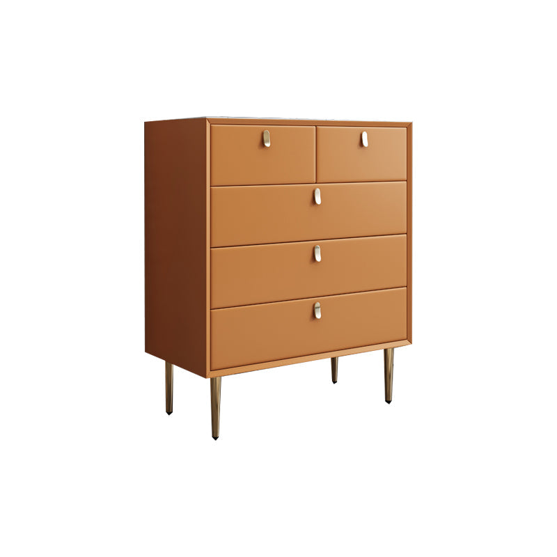 Baúl de lencería de madera vertical con 5 cajones, baúl de almacenamiento moderno para dormitorio