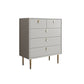 Baúl de lencería de madera vertical con 5 cajones, baúl de almacenamiento moderno para dormitorio