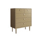 Baúl de lencería de madera vertical con 5 cajones, baúl de almacenamiento moderno para dormitorio