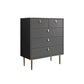 Baúl de lencería de madera vertical con 5 cajones, baúl de almacenamiento moderno para dormitorio